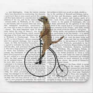 Meerkat auf schwarzem Penny-Farthing Mousepad
