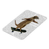 Meerkat auf Skateboard 2 Magnet (Linke Seite)