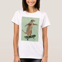 Meerkat auf Skateboard 3