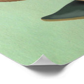 Meerkat auf Skateboard Poster (Ecke)