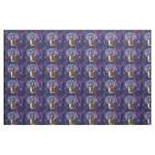 Meerkat auf Vollmondnacht, Stoff (Fat Quarter (45,7 x 55,9 cm))