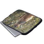 Meerkat auf Wachdienst, Laptopschutzhülle (Vorne Knopf)