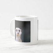 Meerkat Ausblick-Kaffee-Tasse Kaffeetasse (Vorderseite Links)