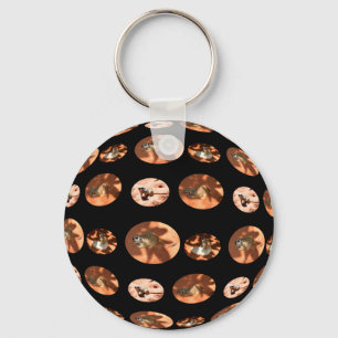 Meerkat Ball Shape, Keyring Schlüsselanhänger