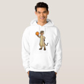 Meerkat bei Basketball Sports Hoodie (Vorne ganz)