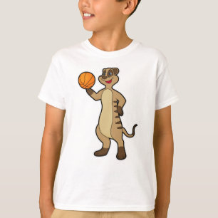 Meerkat bei Basketball Sports T-Shirt