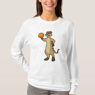 Meerkat bei Basketball Sports T-Shirt