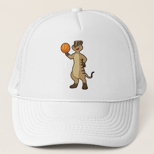 Meerkat bei Basketball Sports Truckerkappe (Vorderseite)