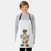 Meerkat bei Reading a Newspapier Schürze (Getragen)