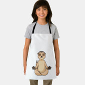 Meerkat bei Yoga Meditation Schürze (Insitu)