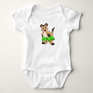 Meerkat beim Ballettanz Baby Strampler