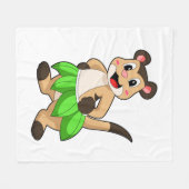 Meerkat beim Ballettanz Fleecedecke (Vorderseite (Horizontal))