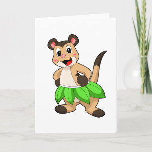 Meerkat beim Ballettanz Karte