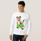 Meerkat beim Ballettanz Sweatshirt (Vorne ganz)