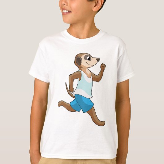 Meerkat beim Laufsport T-Shirt (Vorderseite)