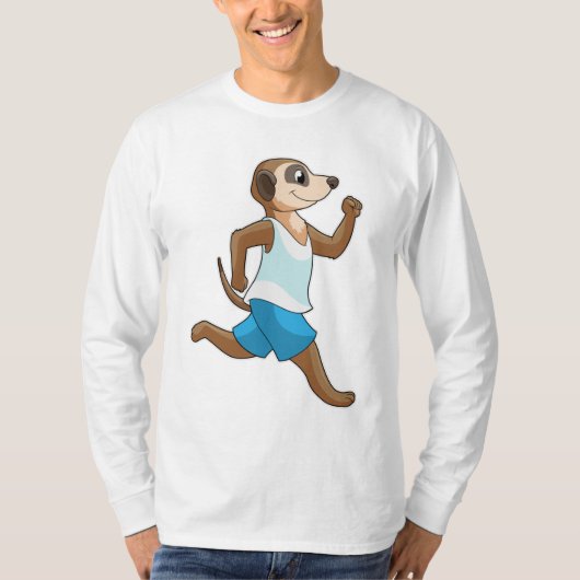 Meerkat beim Laufsport T-Shirt (Vorderseite)