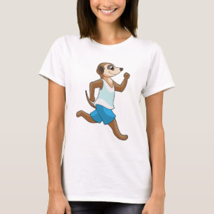 Meerkat beim Laufsport T-Shirt