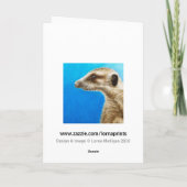 Meerkat Birthday Card Karte (Rückseite)