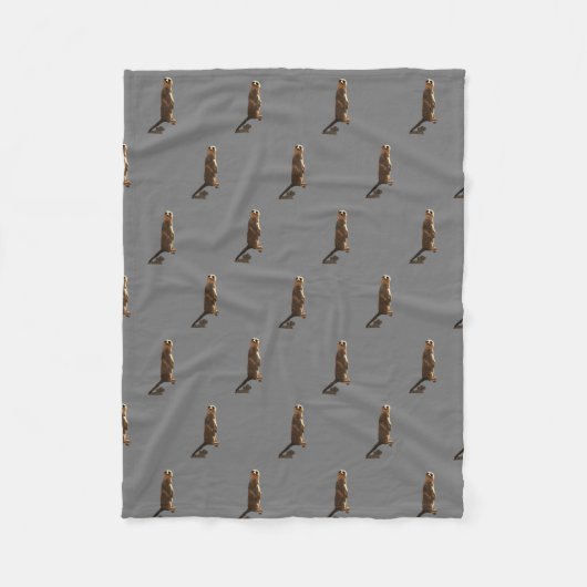 Meerkat Blanket Fleecedecke (Vorderseite)