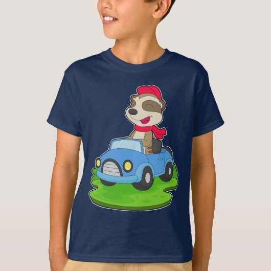 Meerkat Car T-Shirt (Vorderseite)