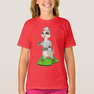Meerkat Chef Bowl Koch T-Shirt