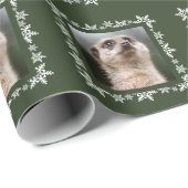 Meerkat Christmas Snowflake Geschenkpapier (Rolleneckpunkt)