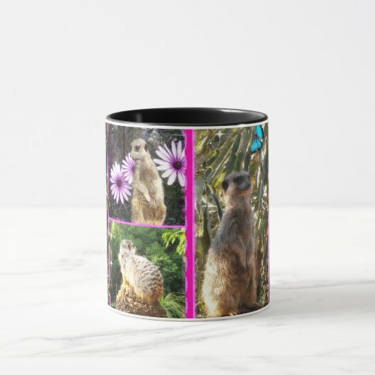 Meerkat Collage, Tasse (Zentrum)