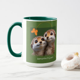 Meerkat Couple immer und immer zusammen Tasse