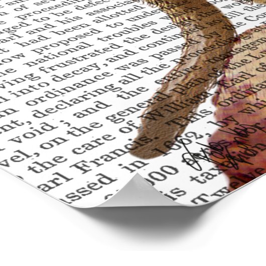 Meerkat Cowboy Poster (Ecke)