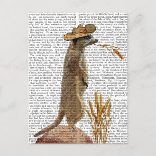 Meerkat Cowboy Postkarte