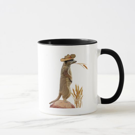Meerkat Cowboy Tasse (Rechts)