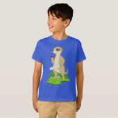 Meerkat Cricket Cricket Fledermaus T-Shirt (Vorne ganz)