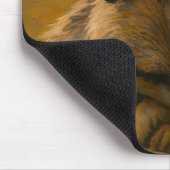 Meerkat Cuddle - erdgetönte Malerei auf wild leben Mousepad (Ecke)