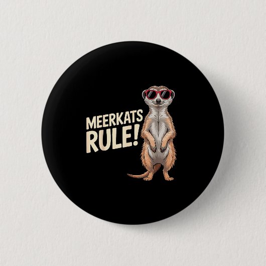 Meerkat Design For Men Women Kids Zoo Keeper Safar Button (Vorderseite)