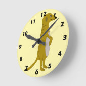 Meerkat Design Runde Wanduhr (Winkel)