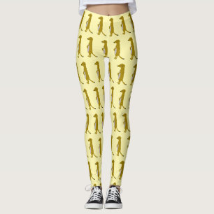 Meerkat Design Sie wählen Hintergrundfarbe Leggings
