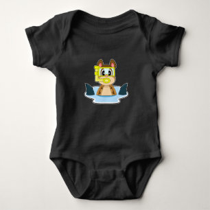 Meerkat Diver Shark fin Baby Strampler