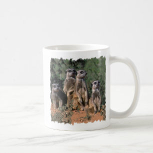 MEERKAT FAMILIEN-PORTRÄT-Tassen Kaffeetasse