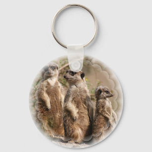 Meerkat Familien-Schlüsselanhänger Schlüsselanhänger