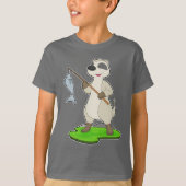 Meerkat Fisher Fish T-Shirt (Vorderseite)