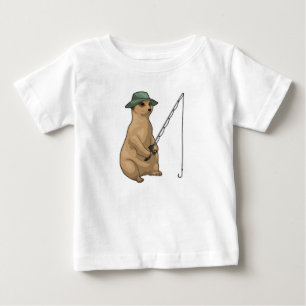 Meerkat Fishing Fisher Baby T-shirt