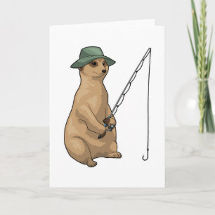 Meerkat Fishing Fisher Karte