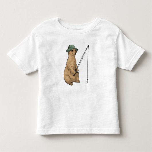 Meerkat Fishing Fisher Kleinkind T-shirt (Vorderseite)