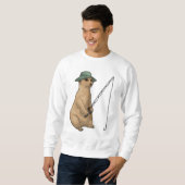 Meerkat Fishing Fisher Sweatshirt (Vorne ganz)