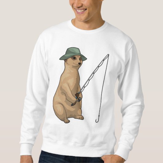Meerkat Fishing Fisher Sweatshirt (Vorderseite)