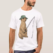 Meerkat Fishing Fisher T-Shirt (Vorderseite)
