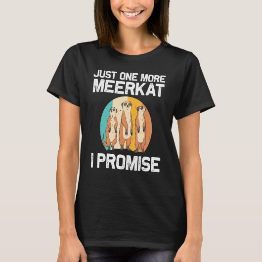 Meerkat for Men Women Retro Wildlife Zotier T-Shirt (Vorderseite)
