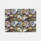 Meerkat FotoCollage, kleines Fleece Blanket. (Vorderseite (Horizontal))