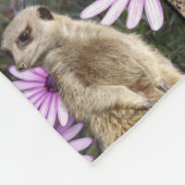 Meerkat FotoCollage, kleines Fleece Blanket. (Ecke)