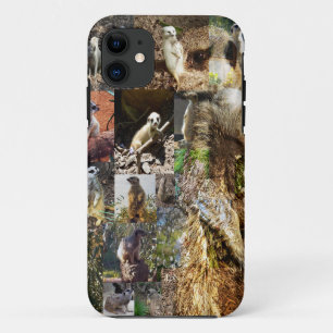 Meerkat-FotoCollage und Schattenmeerkat, Case-Mate iPhone Hülle